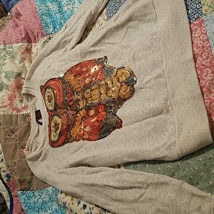 Sequin owl sweatshirt